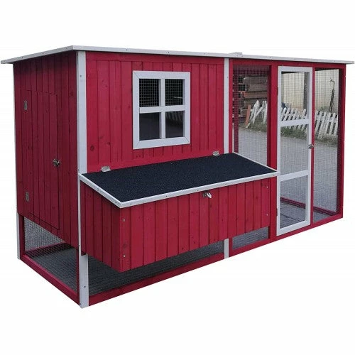 Discount β¨ Mia's Pet Supply 87" Wood Chicken Coop Backyard Hen House 4-8 Chickens Nesting Box & Run New Chicken Coop Cages π 2 Mia's Pet Supply 87" Wood Chicken Coop Backyard Hen House 4-8 Chickens Nesting Box & Run New Chicken Coop Cages